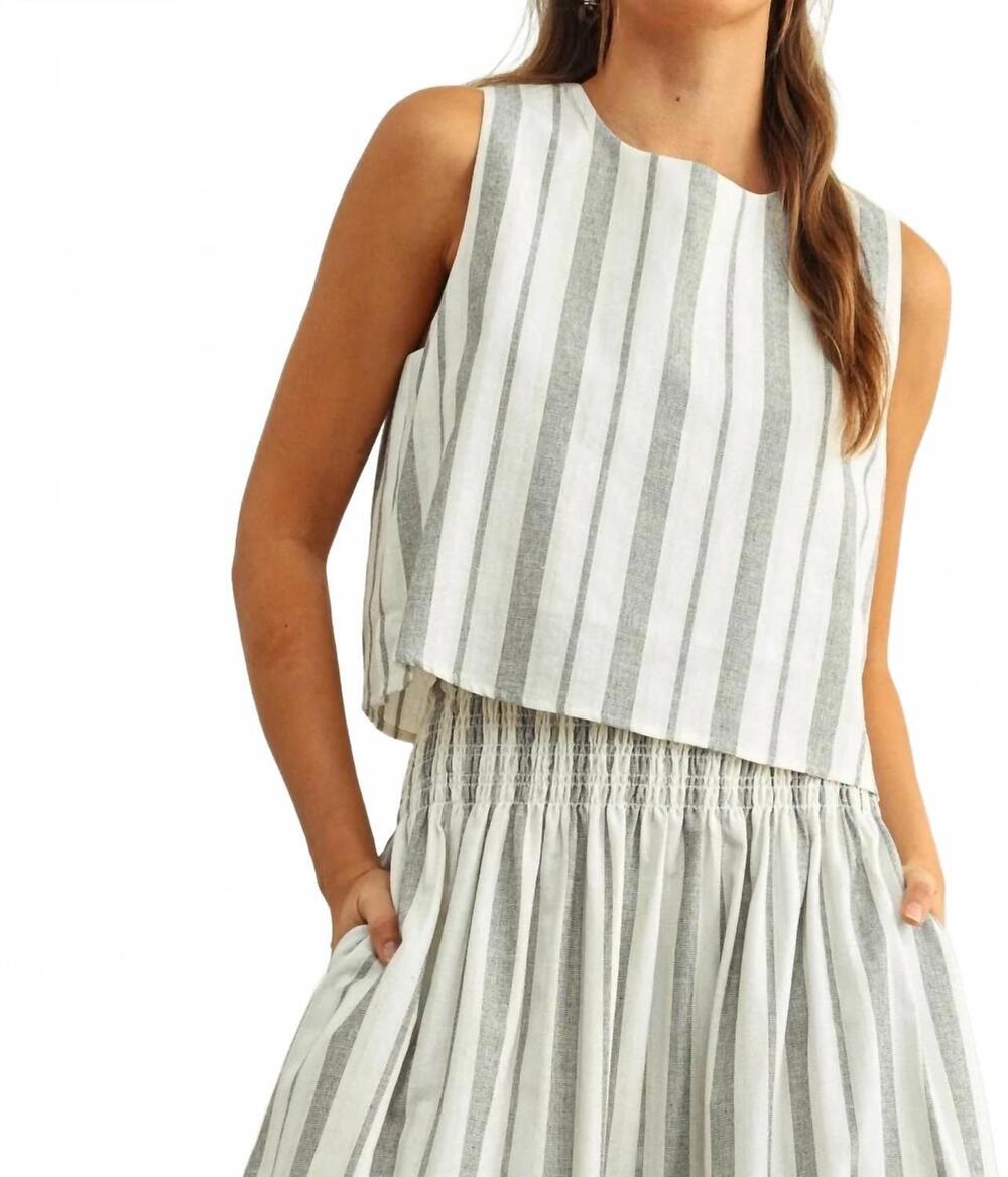 NEW MIOU MUSE market day top in black oatmeal